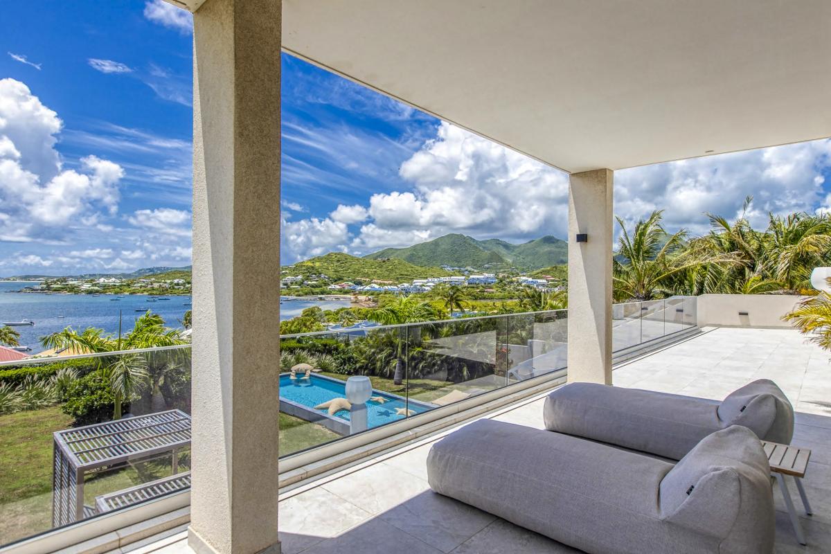 24 Villa à louer piscine vue mer Cul de Sac Saint Martin_terrasse